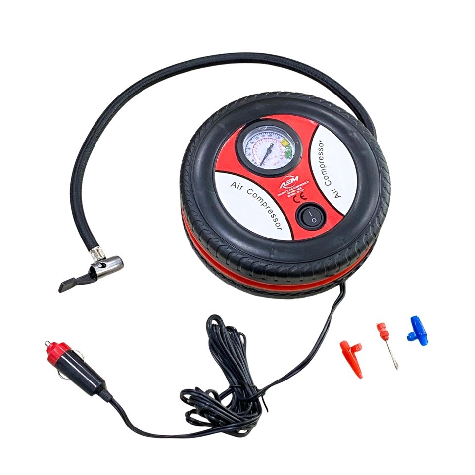 12V LASTİK ŞİŞİRME HAVA KOMPRESÖRÜ 260 PSI (ANALOG)