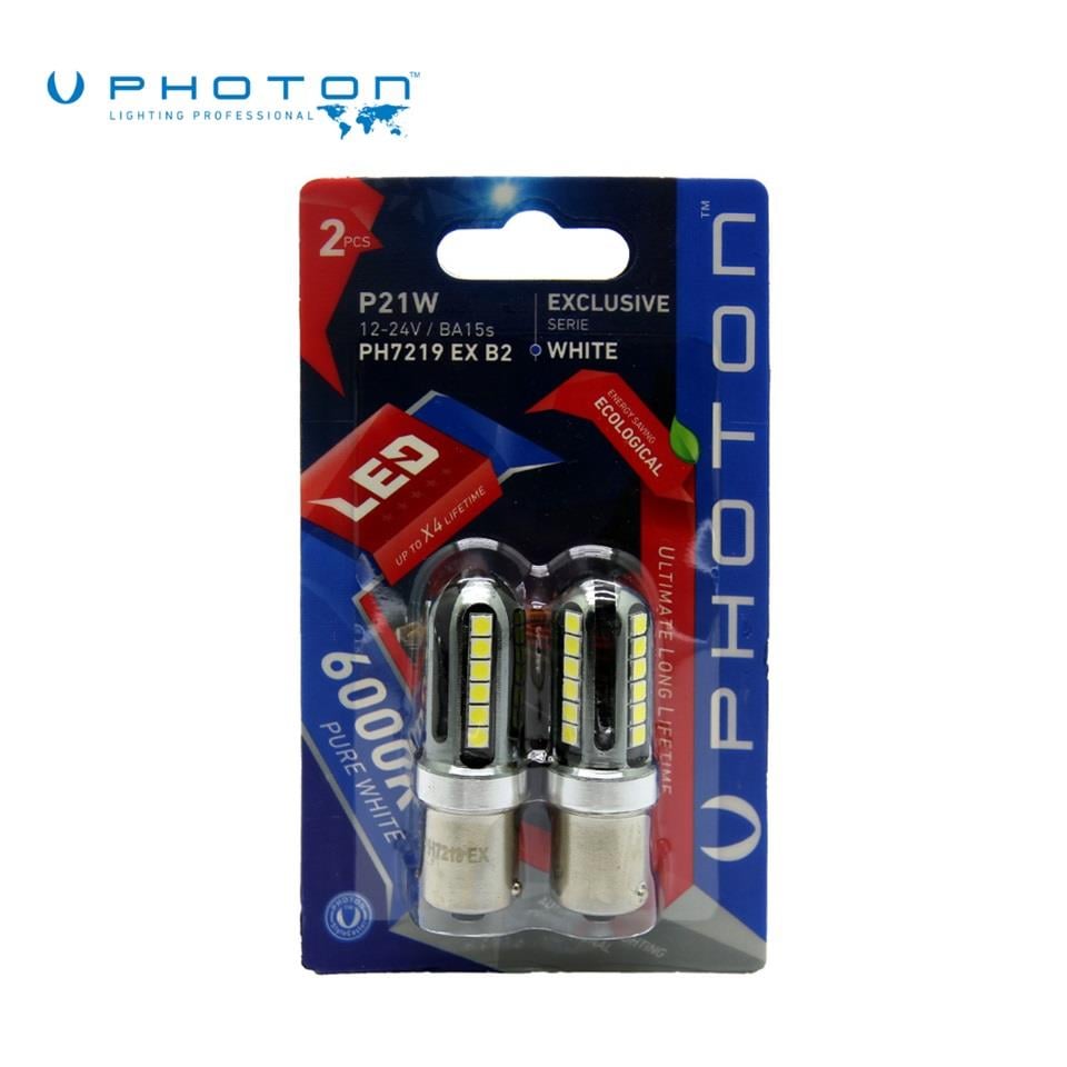 PHOTON 12V-24V 93 AMPUL 15 LEDLİ BEYAZ (EXCLUSIVE SERİSİ) CB (2 AD)