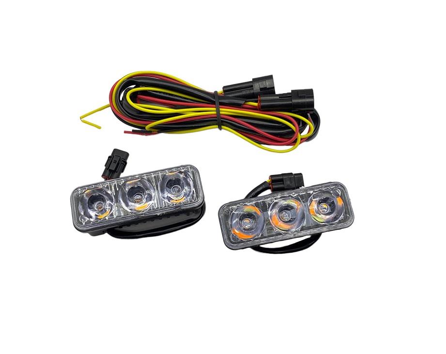 10V-80V GÜNDÜZ SÜRÜŞ LAMBASI SİNYALLİ 3 LEDLİ (87*31 MM) (2 AD)