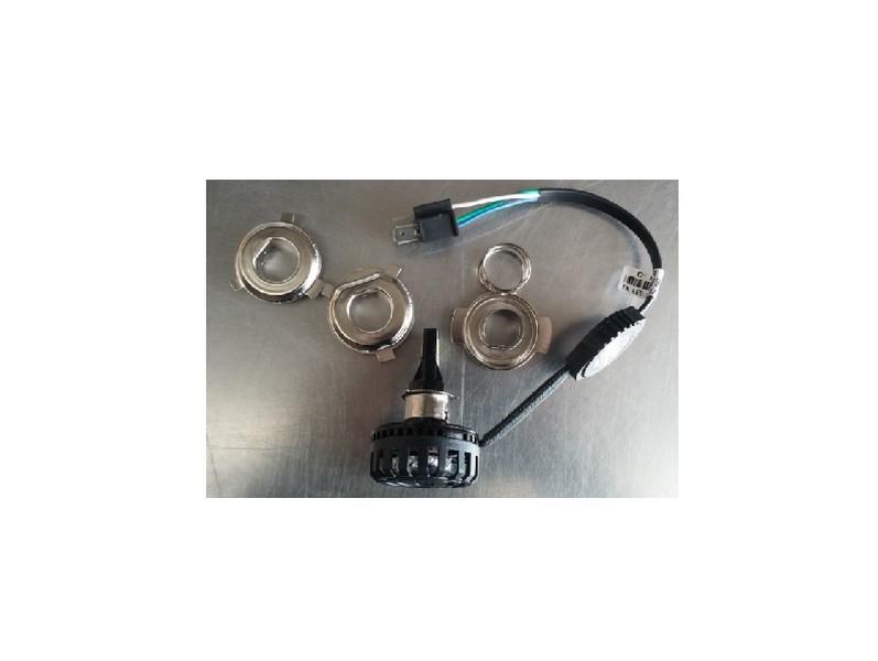 12V H6 XENON AMPUL SETİ (COB LED) (MOTOSİKLET)