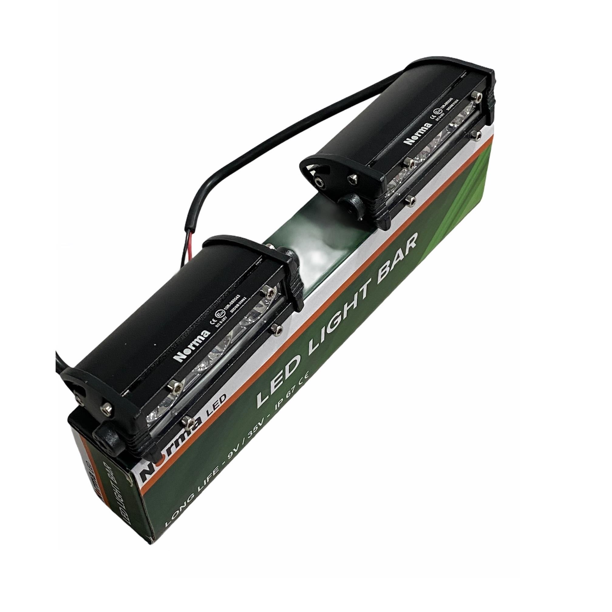 NORMA 9V-35V LED BAR OFF-ROAD 9W (3 LEDLİ) TEK SIRA İNCE DÜZ (100 MM) (2 AD)