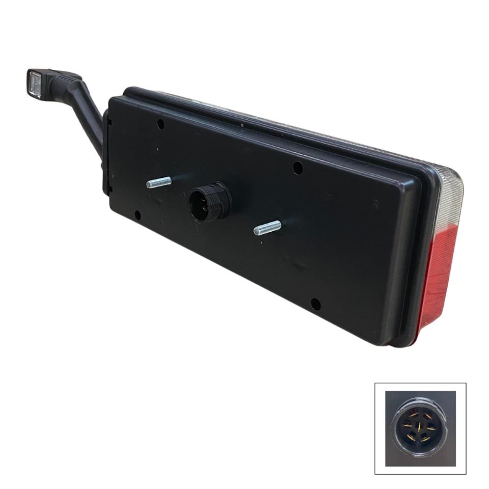 12V-24V STOP LAMBASI (ORTA ŞERİT LED+LED BOYNUZLU) (SOKETLİ) EUROPOINT III DORSE SAĞ