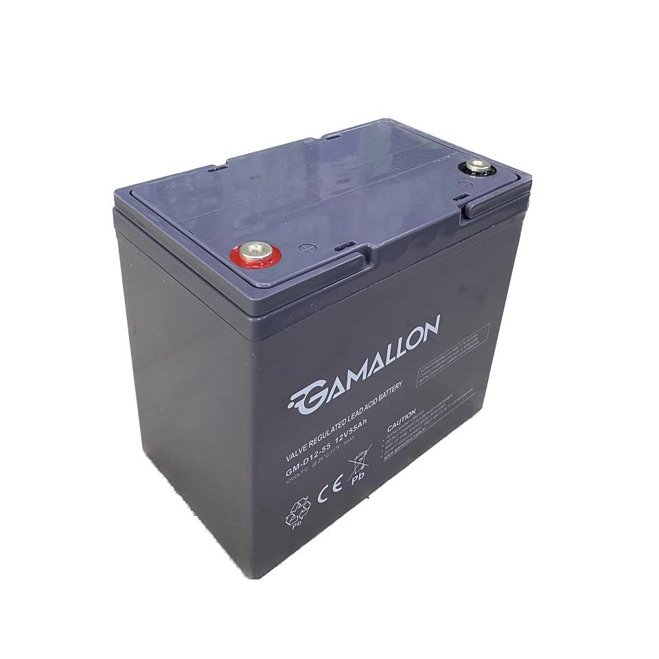 GAMALLON 12V 55 AH ENGELLİ ARAÇ AKÜSÜ JEL (229*135*205) (YÜKSEK) 
