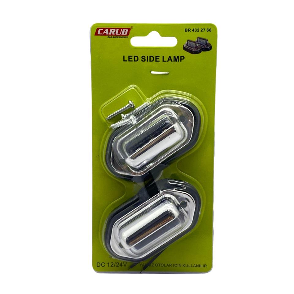PLAKA LAMBASI LEDLİ (NİKEL) (76*43 MM) (2 AD)