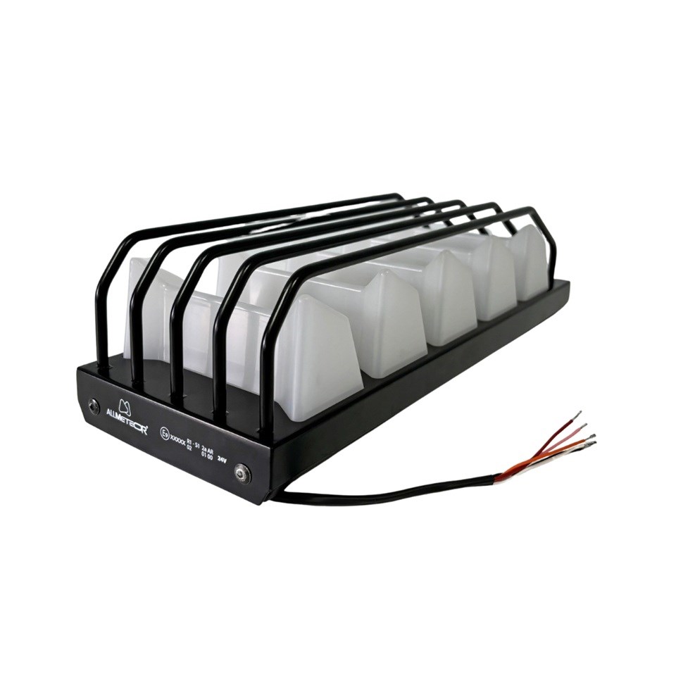 ALLMETEOR 1001-SB 24V STOP LAMBASI (KAYAR SİNYALLİ) (METAL GÖVDE ÇELİK KORUMALI) (396.6*139 MM)