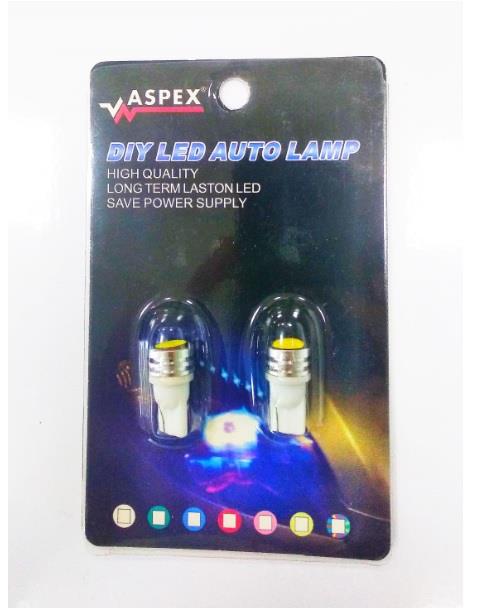 12V DİPSİZ AMPUL T10 LAZER LED BEYAZ (2 AD)
