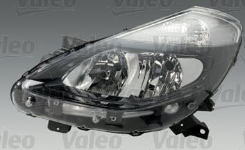 VALEO KOMPLE FAR SİNYALLİ (ELEKTRİKLİ-MOTORSUZ) RENAULT CLIO III 2005 > SOL (H7) (SİYAH)