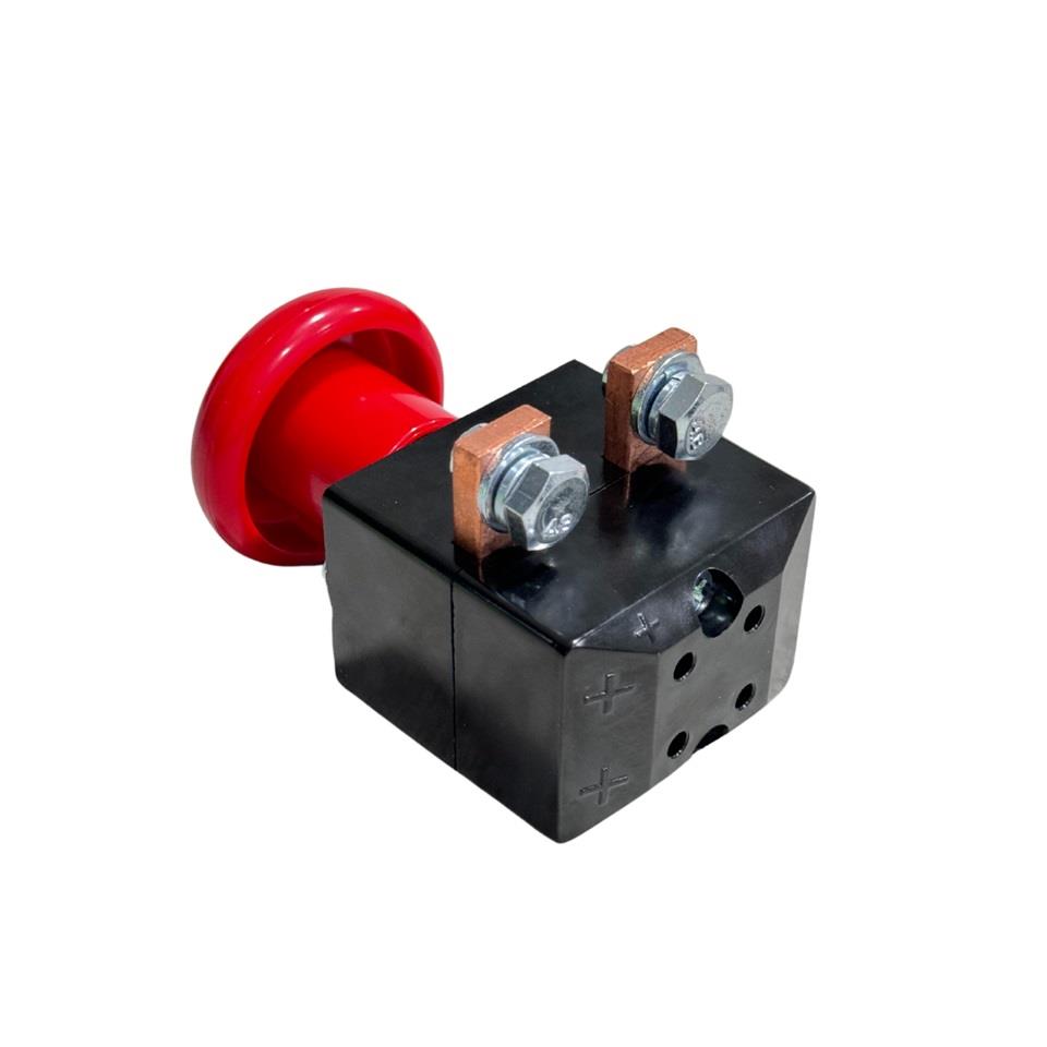 96V ELEKTRİKLİ ACİL STOP BUTONU 250 A İTMELİ-ÇEKMELİ
