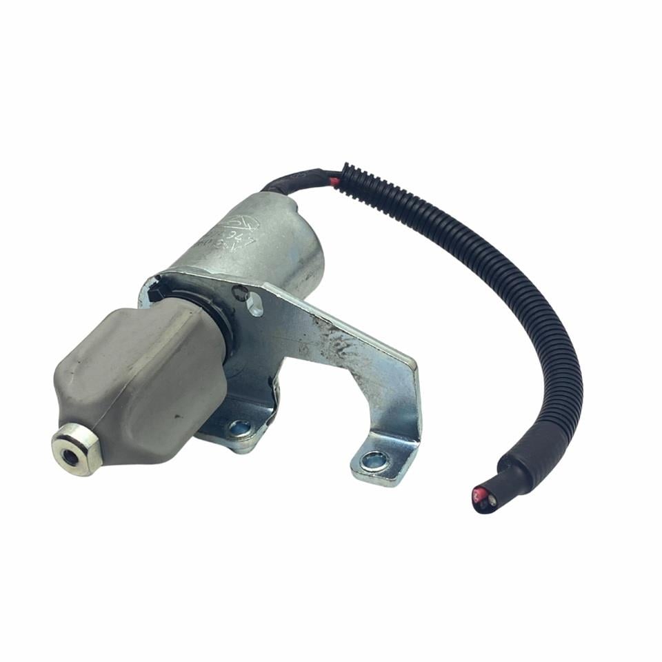 24V STOP SELENOİDİ (GÖVDE ÇAPI:45 MM) (SAĞ AYAK) CUMMINS MOTOR