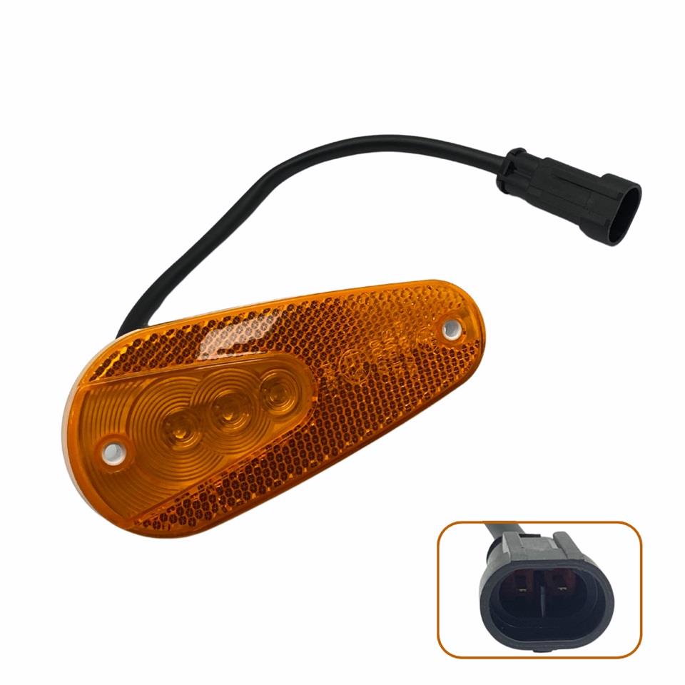 FARPLAS 24V YAN SİNYAL LAMBASI (3 LEDLİ) (SOKETLİ) SARI YM