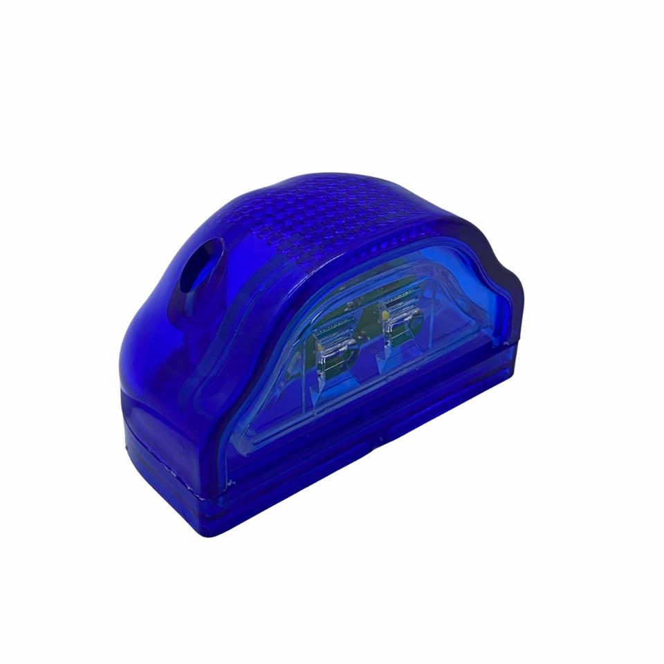 12V PLAKA-POZİSYON LAMBASI 2 LEDLİ (MAVİ) (101*60 MM)