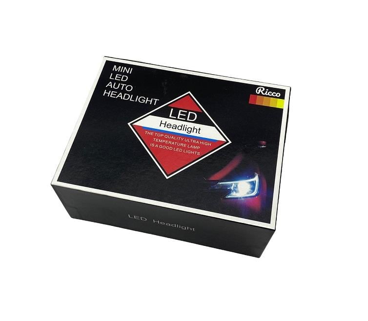 12V-24V HB4 9006 COB LED XENON FAR AMPUL SETİ 10.000K 8000 LÜMEN (BUZ MAVİ)