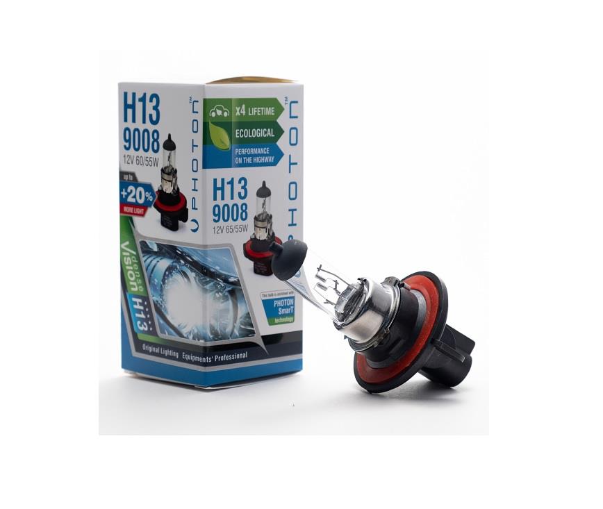 PHOTON 12V H13 9008 AMPUL+%20 FAZLA IŞIK 60/55W (3 FİŞ SOKETLİ)
