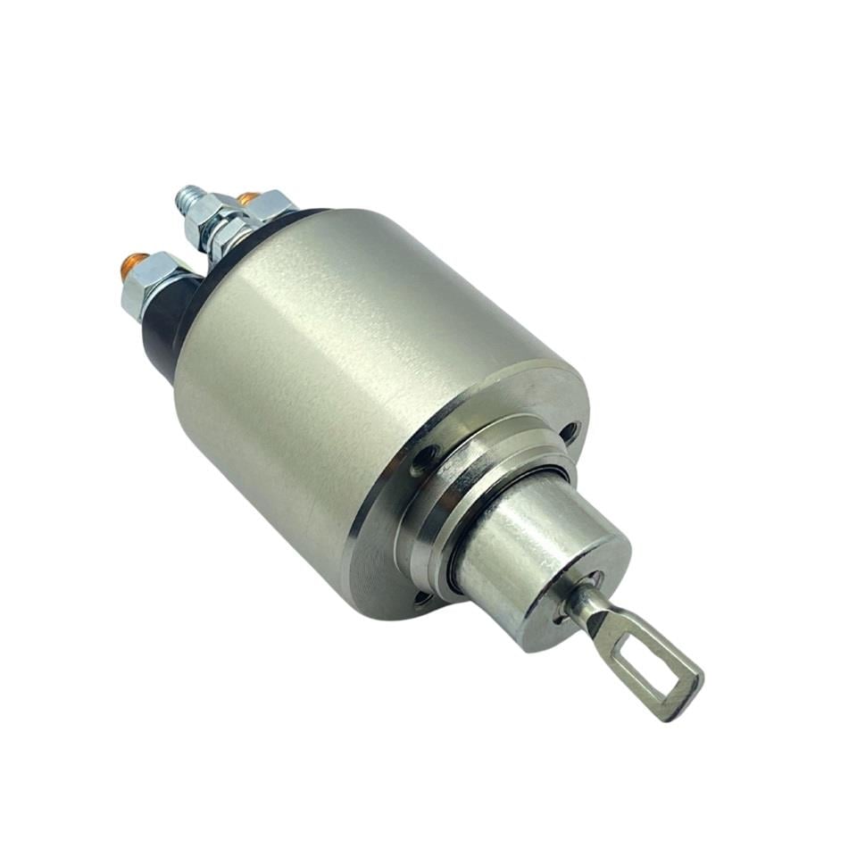 12V MARŞ OTOMATİĞİ BOSCH TİPİ İNCE GÖVDE M6 SAĞ (24 MM) (KISA PİSTON)