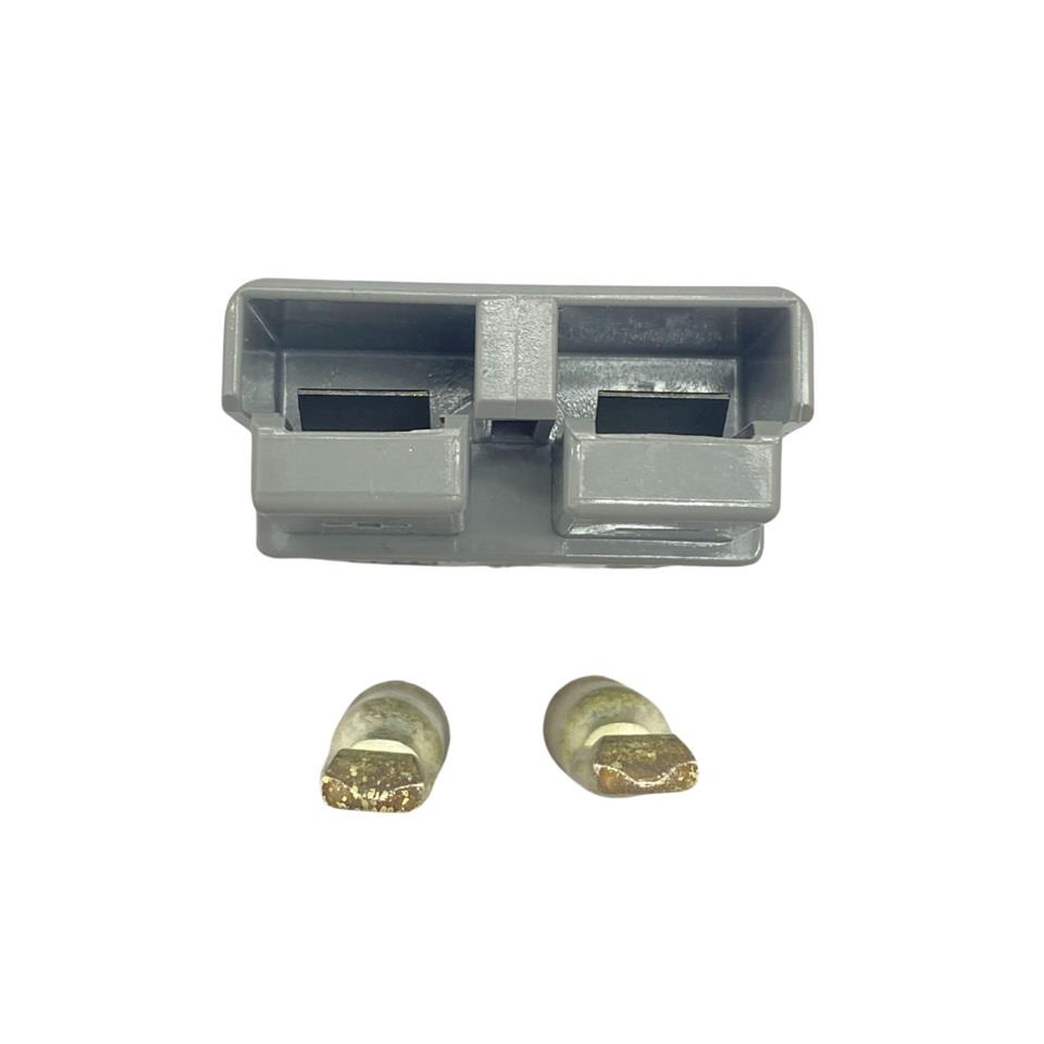 ELEKTRİKLİ FORKLİFT AKÜ SOKETİ 350 A 600 V (GRİ) (SB350) (ÇAP:70 BOY:108 MM)