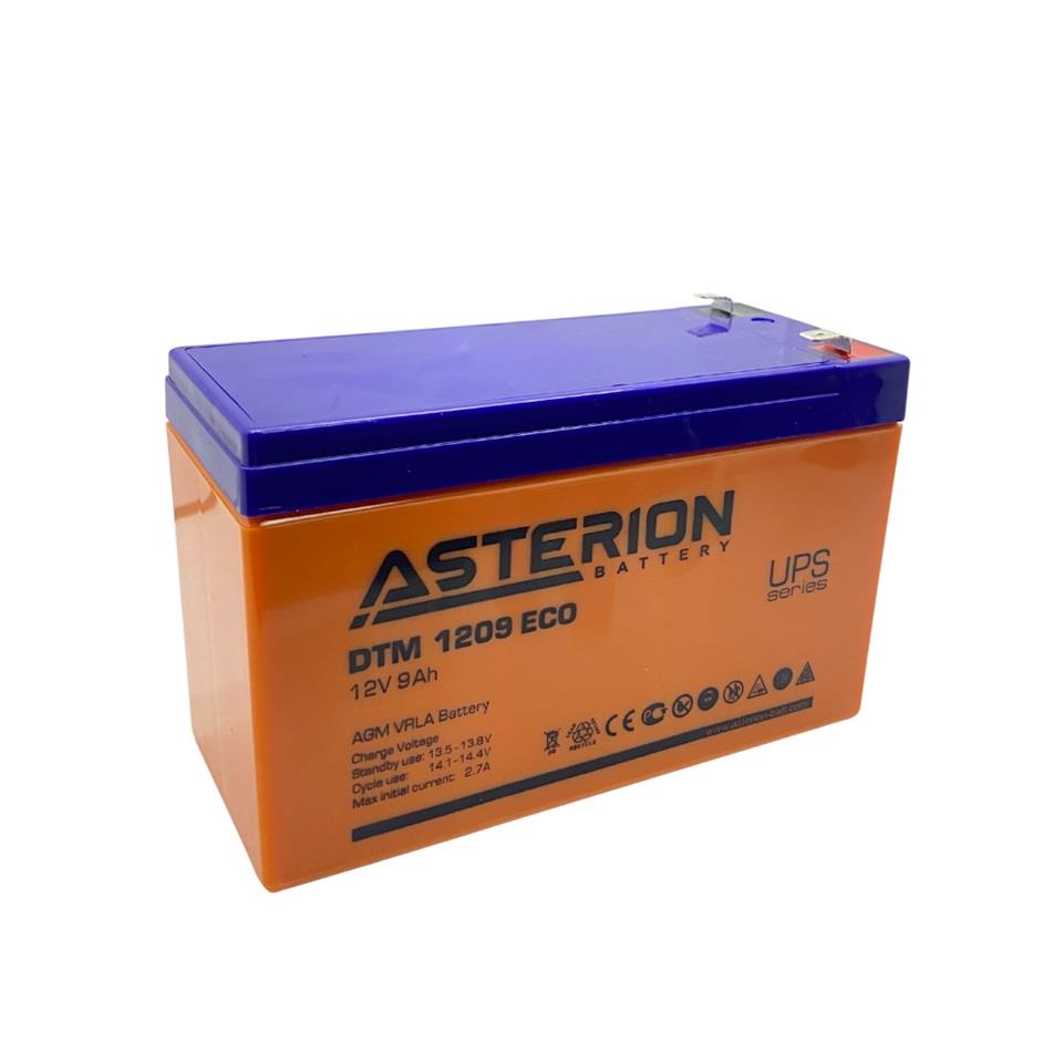 ASTERION 12V 9 AH AKÜ KURU TİP (BÜYÜK FİŞLİ) (150*65*90) (2.40 KG)