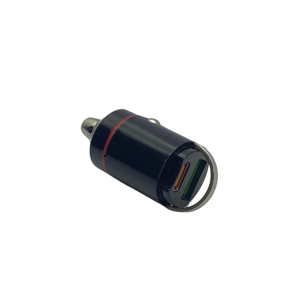 12V-24V TELEFON ŞARJ CİHAZI 2.5 A/6.0 A (ÇAKMAK GİRİŞLİ) (USB+TYPE-C) 