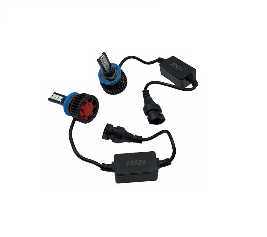12V-24V H11 CSP LED XENON FAR AMPUL SETİ 55W 6500K 8000 LÜMEN CANBUS