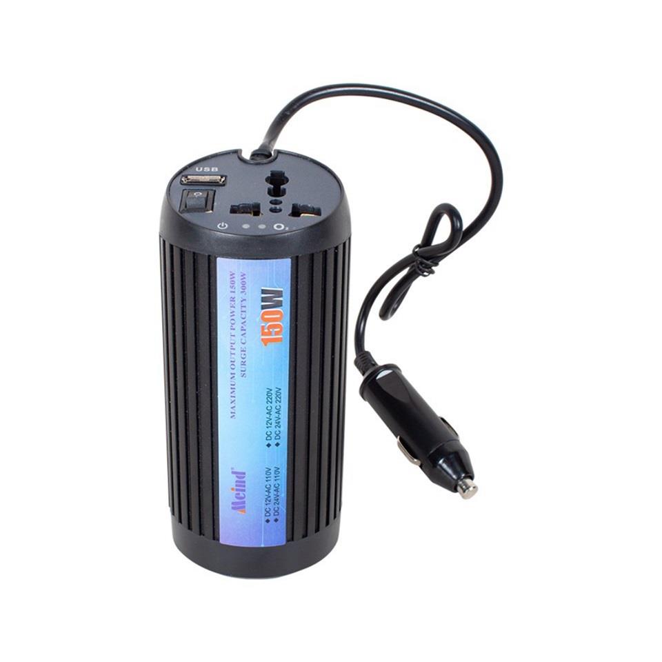12V DC > 220V AC İNVERTÖR 150W (MODİFİYE) (USB ÇIKIŞLI-ÇAKMAK FİŞLİ)