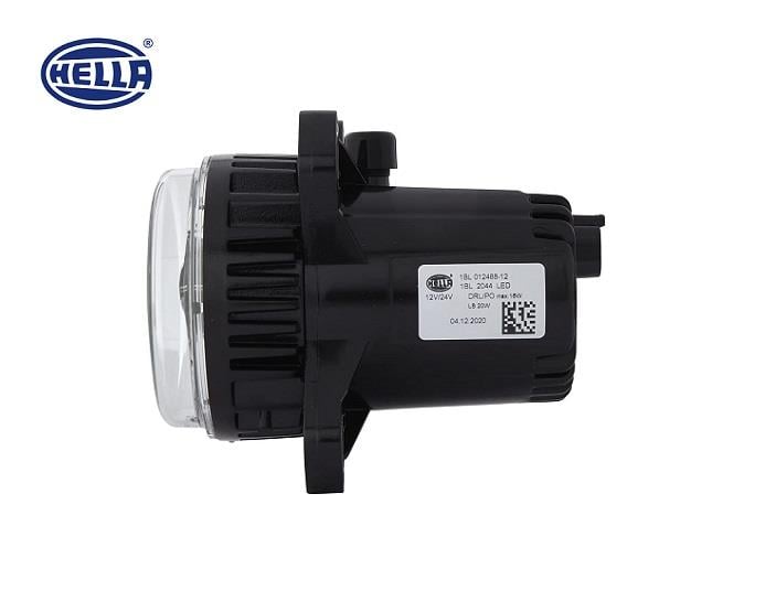 HELLA 12V-24V LED FAR MERCEKLİ (KISA HÜZME) (GÜNDÜZ SÜRÜŞ LEDLİ) (YUVARLAK 90 MM) SOL