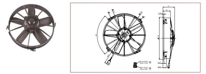 KORMAS 24V FAN MOTORU ÜFLEYİCİ AKSİYEL 12 