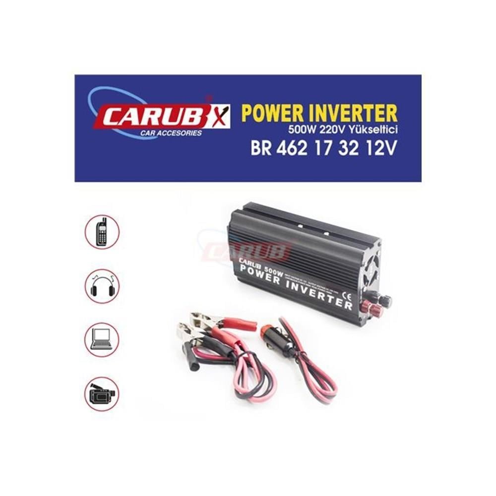 12V DC > 220V AC İNVERTER 500W (MODİFİYE) (ÇAKMAK FİŞLİ-MAŞALI)