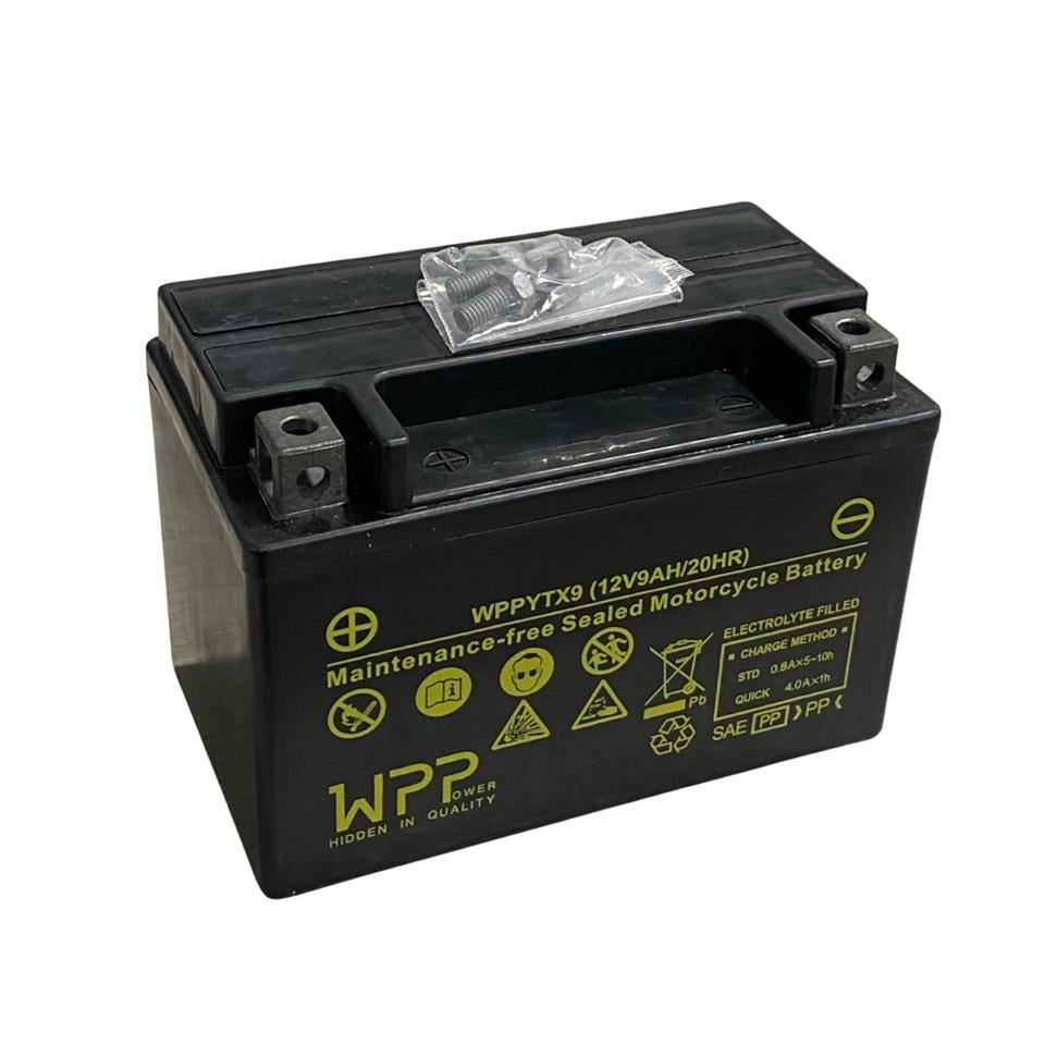 WPP 12V 9 AH MOTOSİKLET AKÜSÜ (150*87*105) (YTX9-BS)