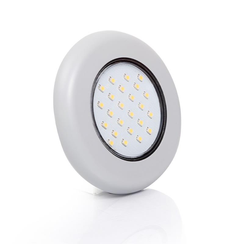 SANEL 24V SPOT TAVAN LAMBA 24 LEDLİ MAVİ (SU GEÇİRMEZ) (100 MM) (BUTONSUZ)