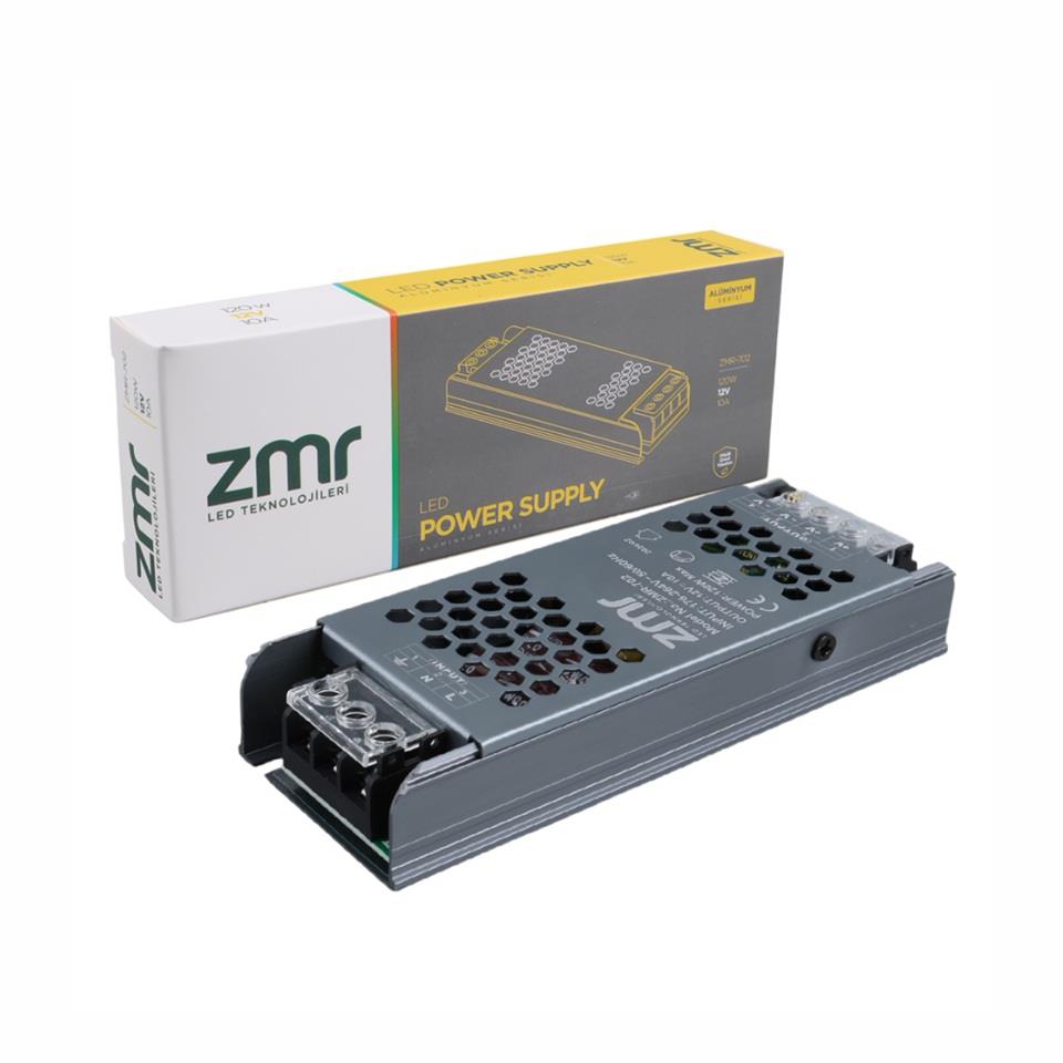220V-240V AC GİRİŞ/12V DC ÇIKIŞ KONVERTÖR (VOLTAJ DÜŞÜRÜCÜ) (TRAFO) 10 A 120W (İNCE KUTULU) ZMR702