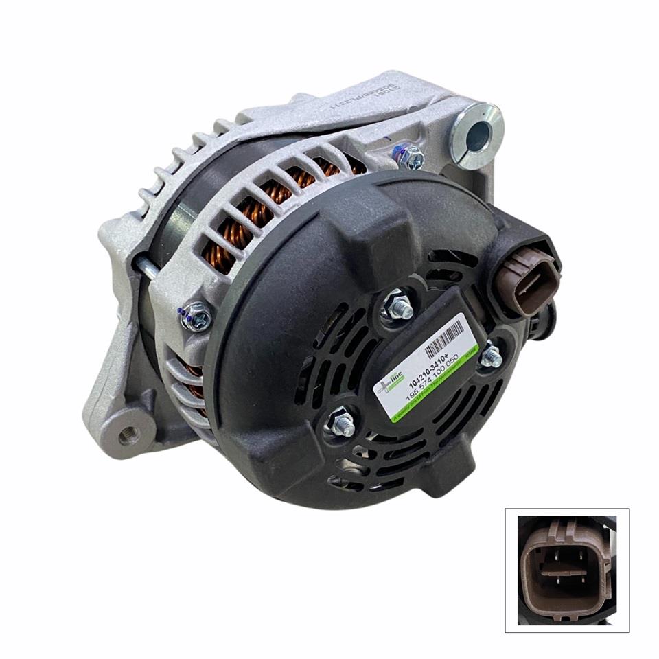 12V ALTERNATÖR DİNAMO 100 A (SOKETLİ 4 FİŞLİ) (S-IG-FR-L) TOYOTA HILUX 2.5 D-4D