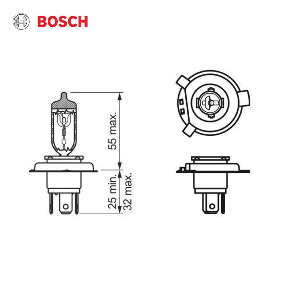 BOSCH 12V H4 AMPUL 35/35W P43T (HS1)