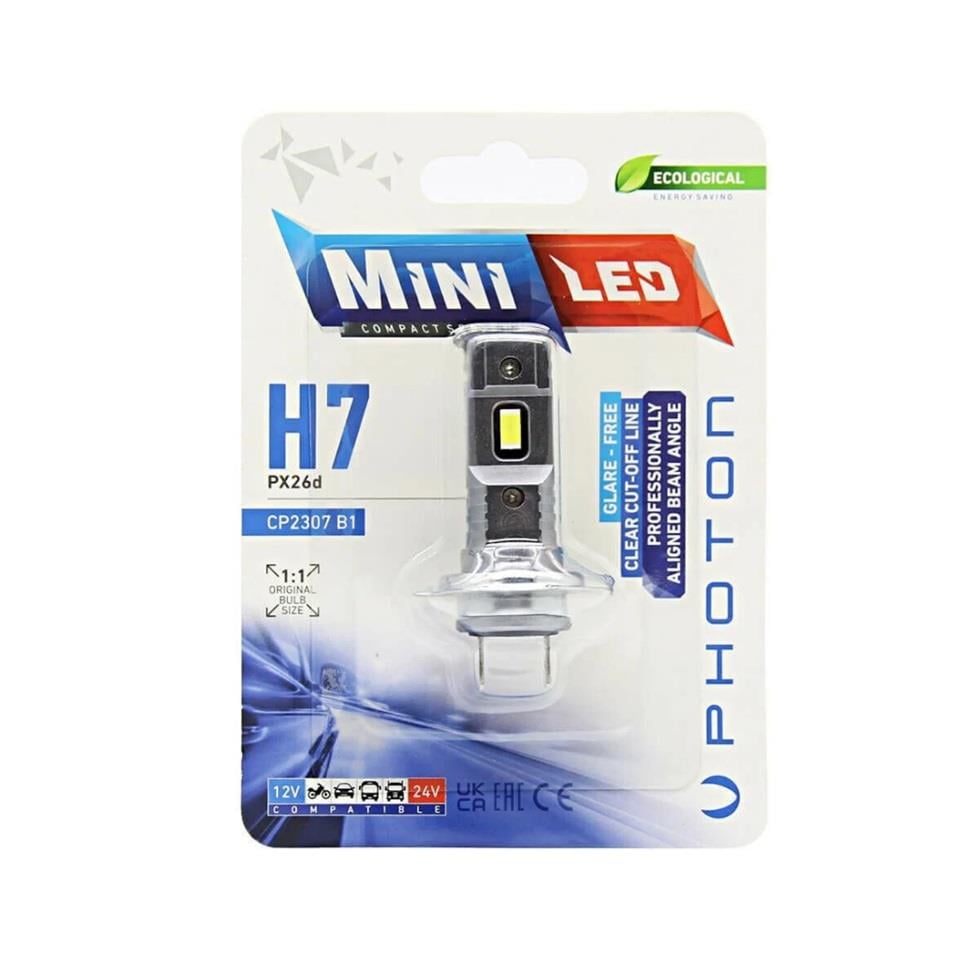 PHOTON 12V-24V H7 CSP LED XENON FAR AMPULU 6000K (1 AD)