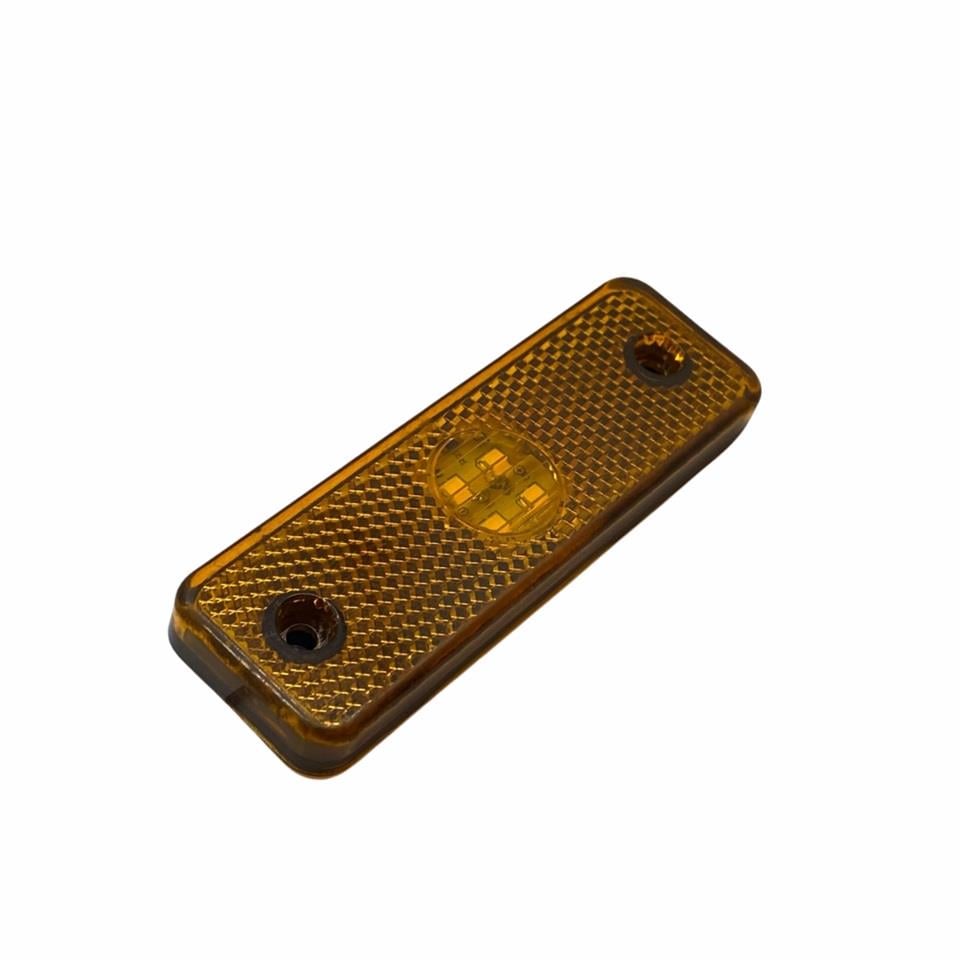 24V YAN SİNYAL LAMBASI DORSE SİDE MARKER SARI (4 LEDLİ) (98*32 MM)