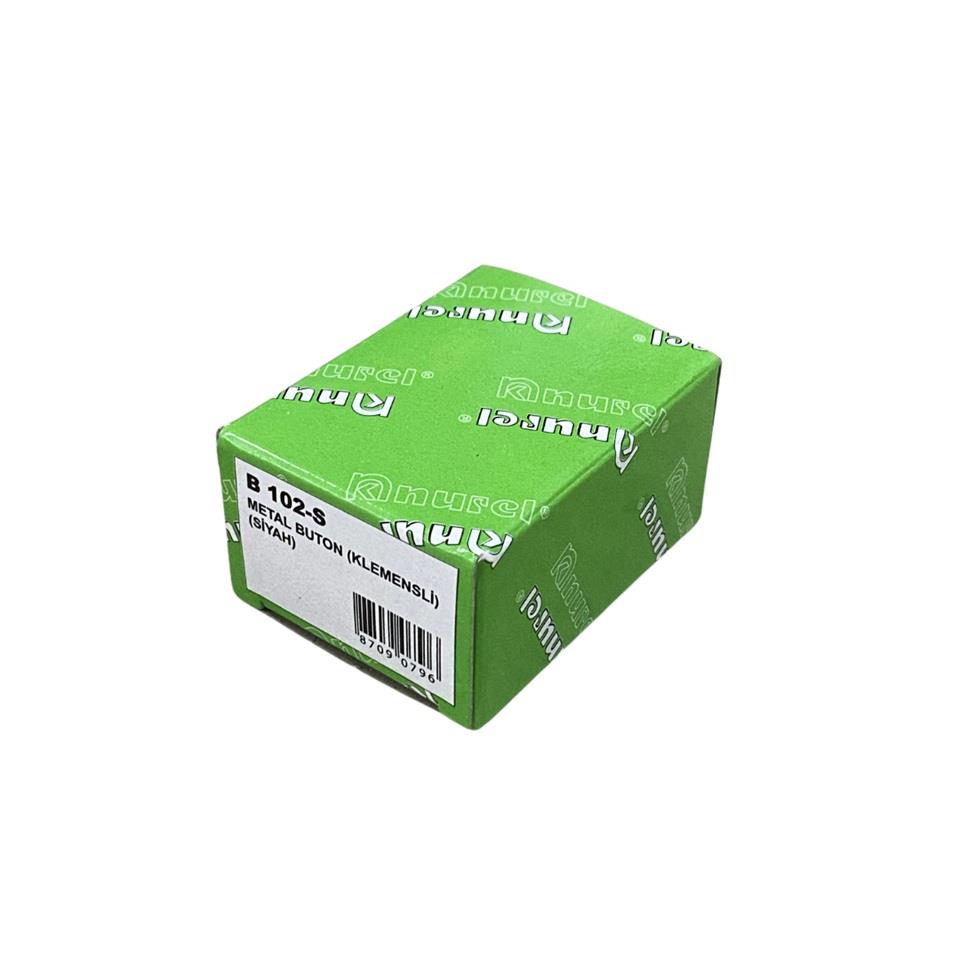 BUTON METAL (VİDALI) (22 MM) SİYAH