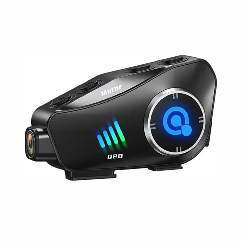 MOTOSIKLET KASK BLUETOOTH KULAKLIK (INTERCOM) (SU GEÇİRMEZ) (KAMERALI) (HD1080P)