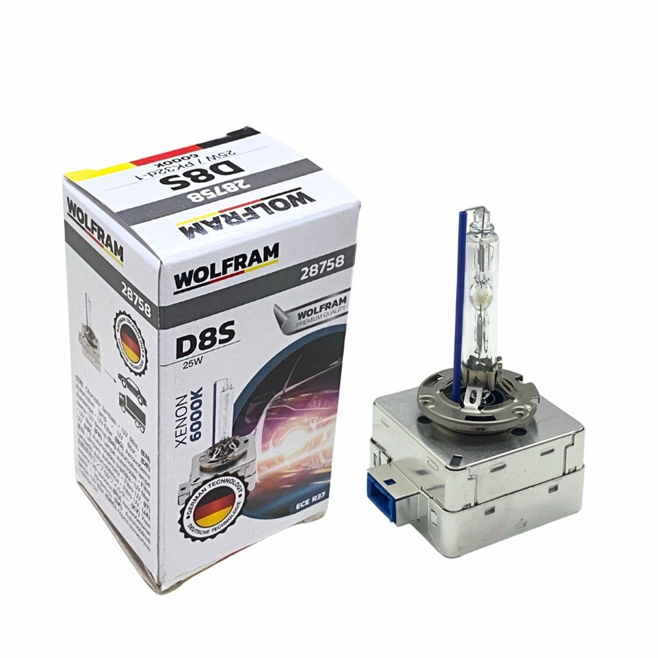 WOLFRAM 12V-85V XENON AMPUL D8S 25W 6000K