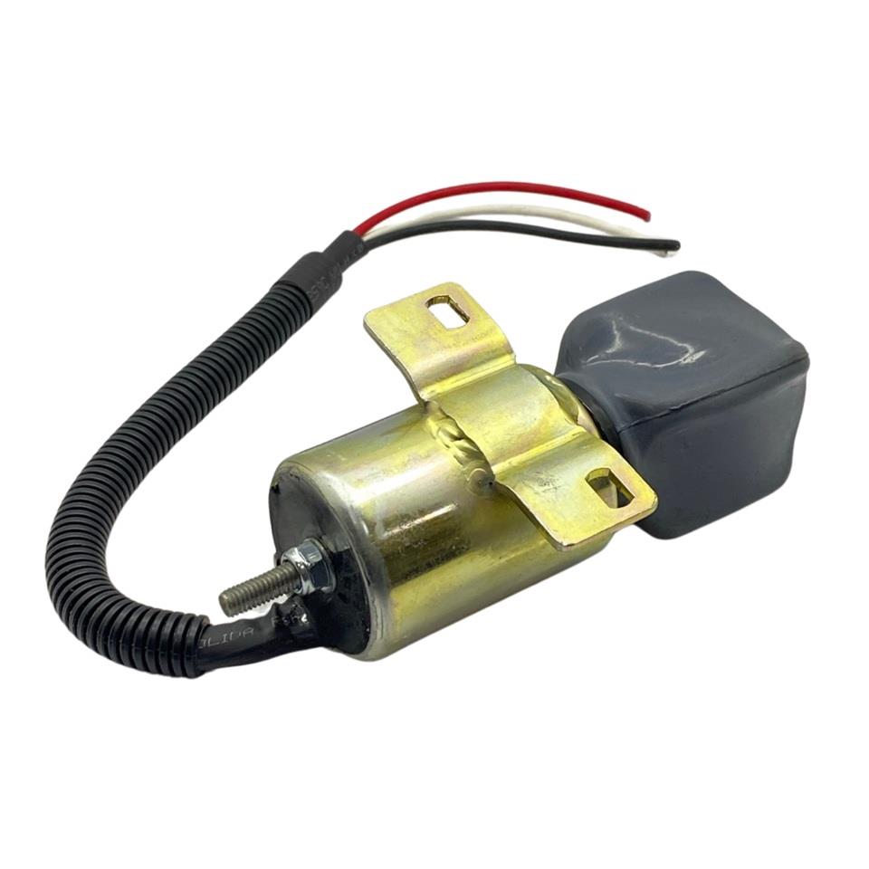 24V STOP SELENOİDİ (GÖVDE ÇAPI:45 MM) (TERS) JCB-VOLVO-WOODWARD