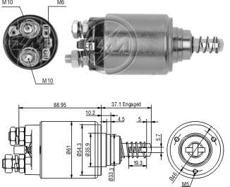 ZM 24V MARŞ OTOMATİĞİ BOSCH TİPİ (SOL TEK ÇIKIŞ) (GÜMÜŞ CIVATA) 010
