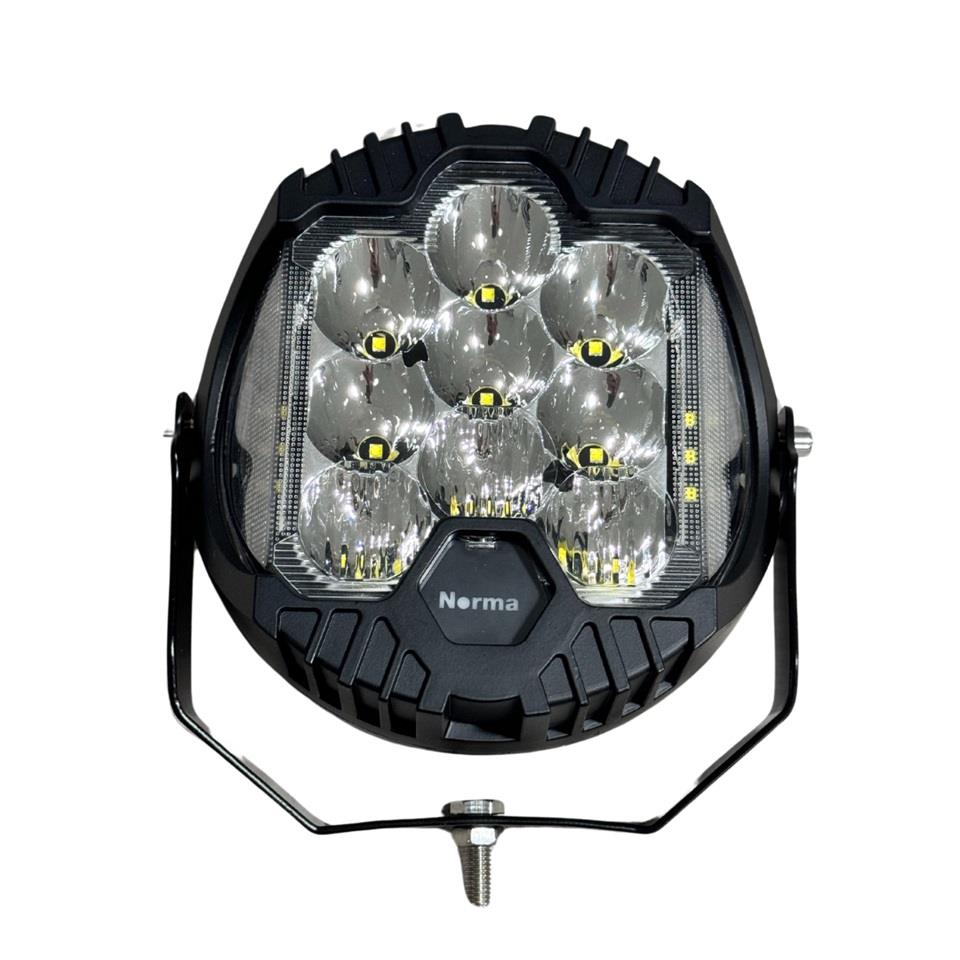 9V-32V LED LAMBA OFF-ROAD (9 LEDLİ) BEYAZ (YUVARLAK) (163*167 MM)