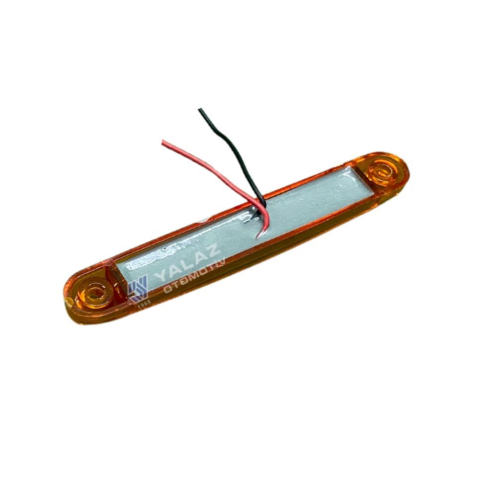 12V-24V PARMAK LAMBA 9-LEDLİ SARI (103*10 MM)