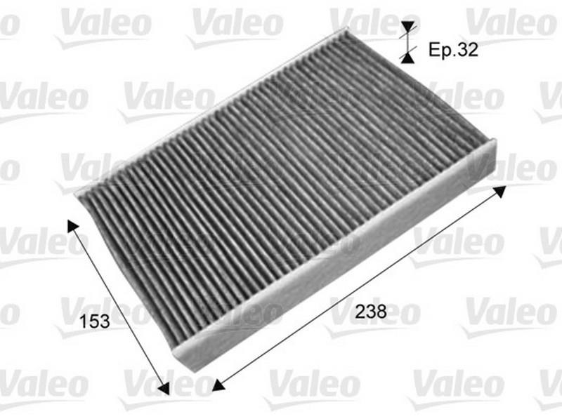 VALEO POLEN FİLTRESİ (AKTİF KARBON) NISSAN JUKE-RENAULT MEGANE/FLUENCE/LAGUNA