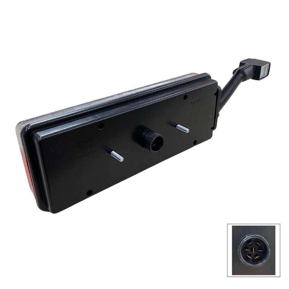 12V-24V STOP LAMBASI (ORTA ŞERİT LED+LED BOYNUZLU) (SOKETLİ) EUROPOINT III DORSE SOL