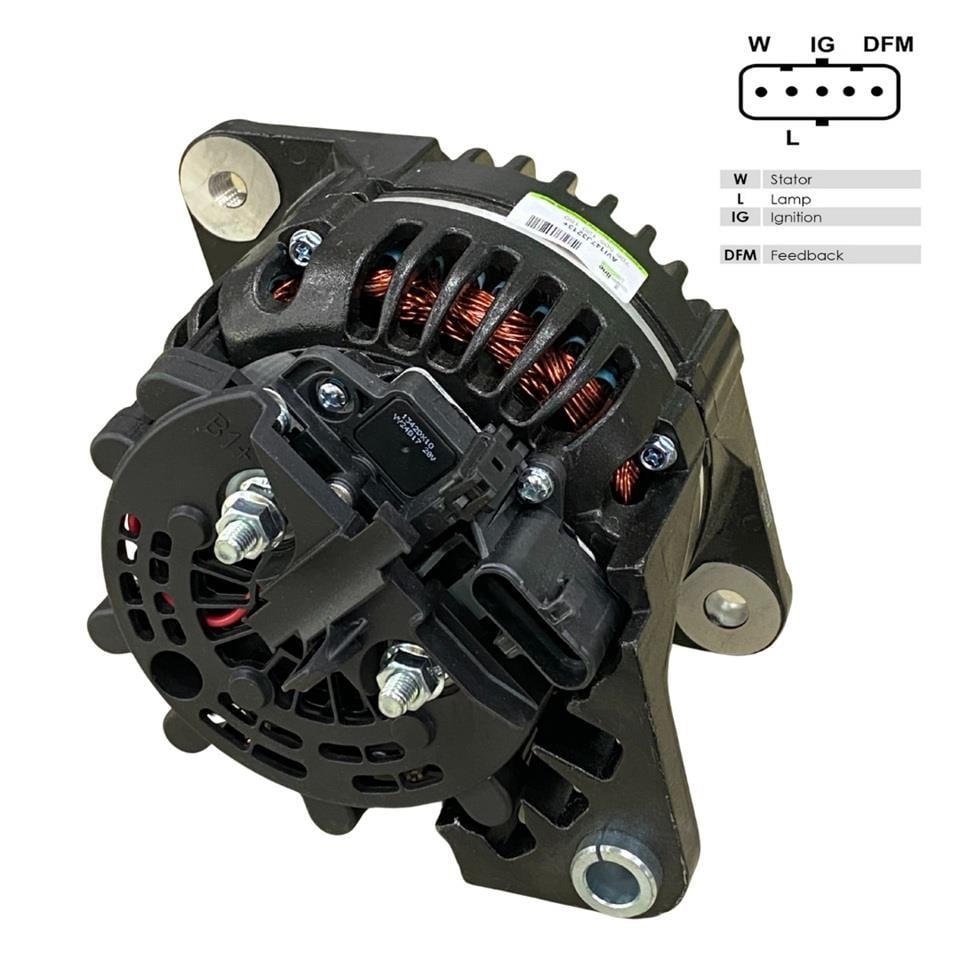 24V ALTERNATÖR DİNAMO PRESTOLITE TİPİ 120 A (5 FİŞ SOKETLİ) (W-L-IG-.-DFM) NEW HOLLAND