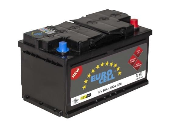 EUROCELL 12V 80 AH AKÜ 700 A (EN) (315*175*175) (ALÇAK)