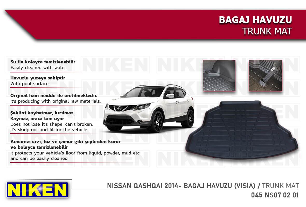 BAGAJ HAVUZU NISSAN QASHQAI VISIA 2014 >
