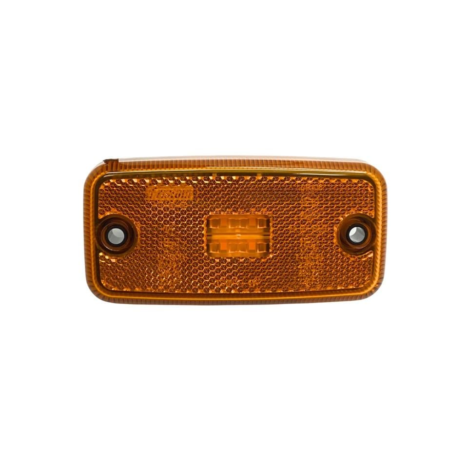 FRISTOM 12V-24V DORSE YAN LAMBASI SİDE MARKER SARI (4 LEDLİ) (110*55 MM) HELLA TİPİ E9 