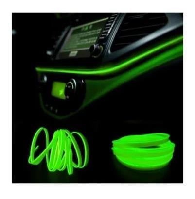 12V NEON IŞIKLI KABLO YEŞİL TEK RÖLELİ (KABLOLU) (2 MT)