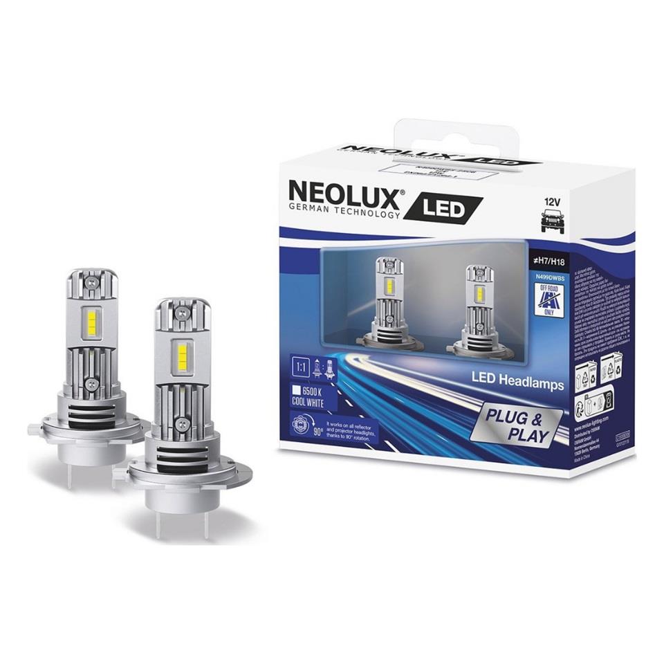 NEOLUX 12V H7/H18 XENON LED FAR AMPUL SETİ 6500K
