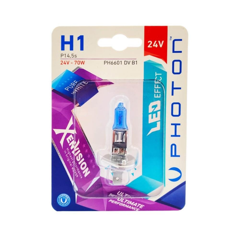 PHOTON 24V H1 AMPUL 70W BEYAZ IŞIK 6000K (XEN VISION) (1 AD)