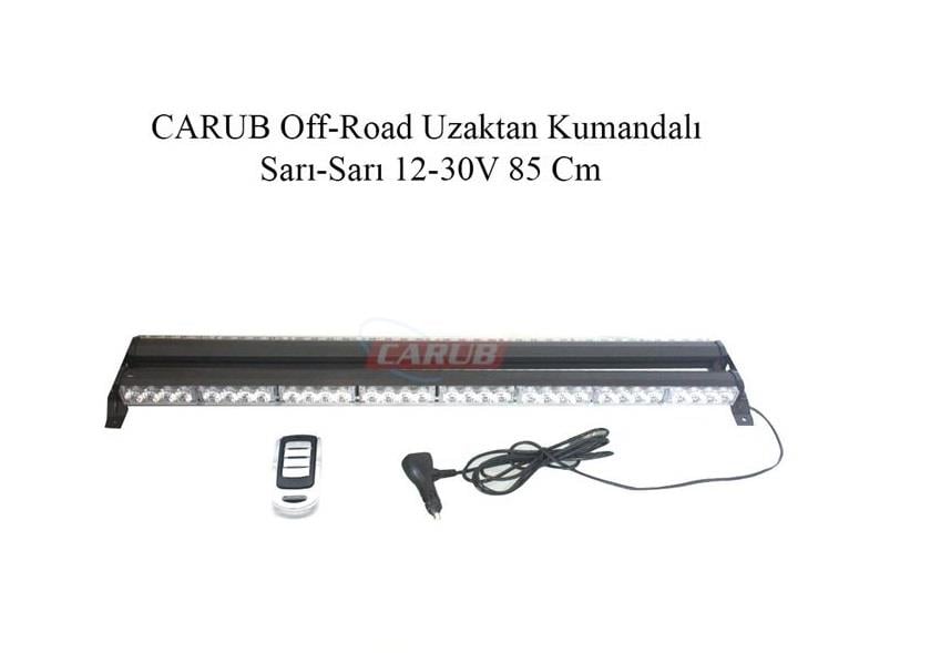 12V-30V LED BAR OFF-ROAD SARI ÇAKARLI (ÇAKAR TEPE LAMBA) FONKSİYONLU (85 CM)